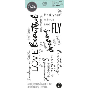Sizzix • clear stamps sunnyside sentiments #3