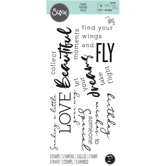 Sizzix • clear stamps sunnyside sentiments
