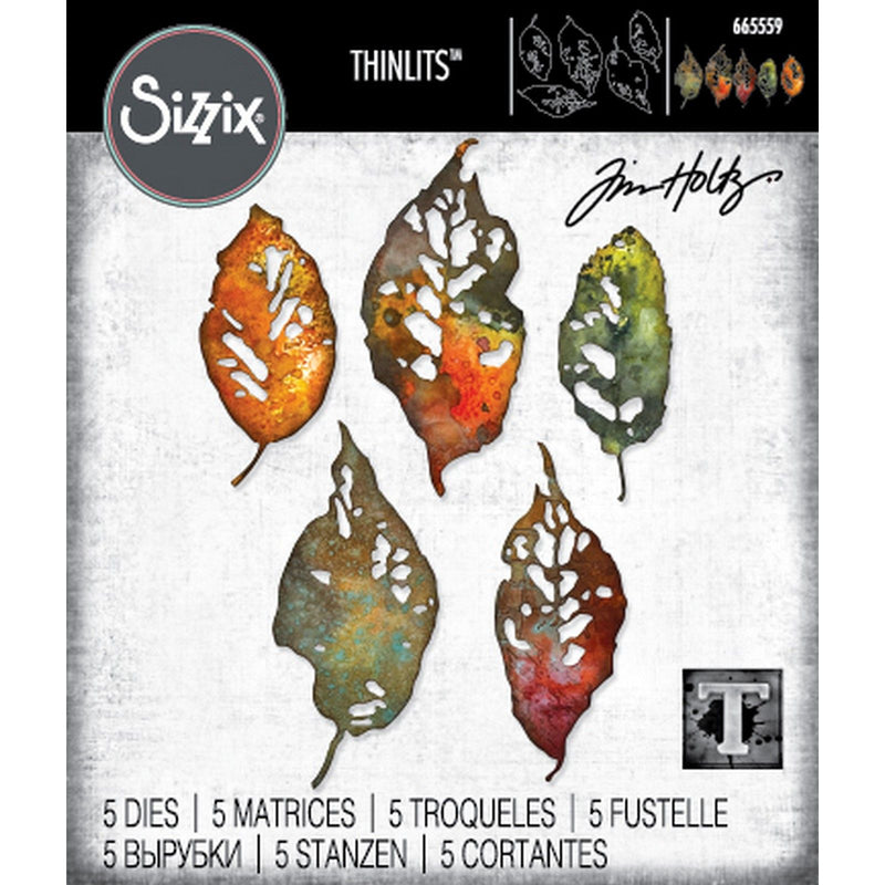 Load image into Gallery viewer, Sizzix • die set 5pcs leaf fragments by tim holtz
