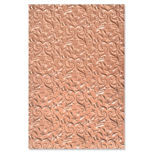 Sizzix • multi-level textured impressions embossing folder floral flourishes
