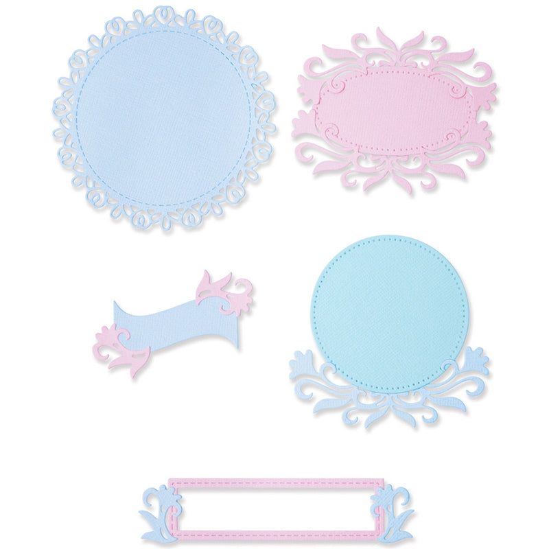 Load image into Gallery viewer, Sizzix • thinlits die set flourish frames

