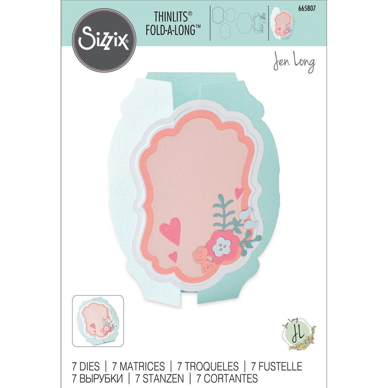 Load image into Gallery viewer, Sizzix • thinlits die set card label fold-a-long
