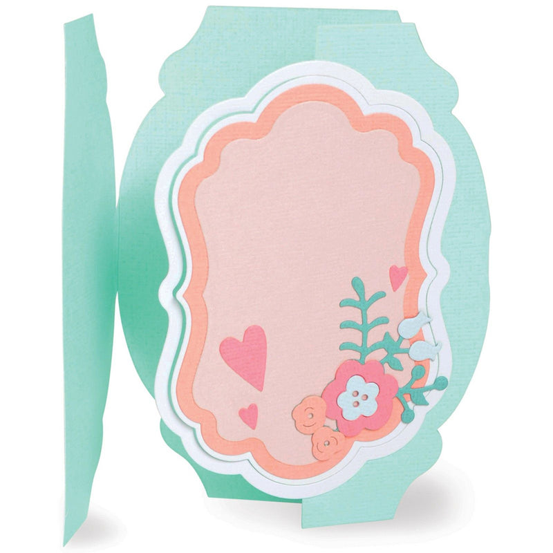 Load image into Gallery viewer, Sizzix • thinlits die set card label fold-a-long
