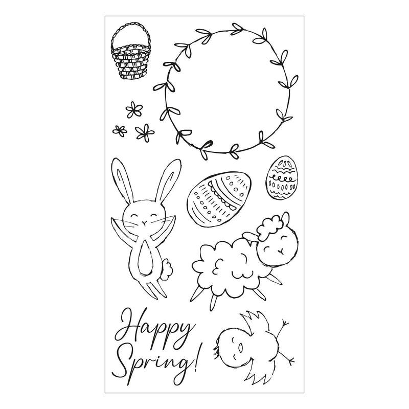 Load image into Gallery viewer, Sizzix • clear stamps set spring essentials 9stuks
