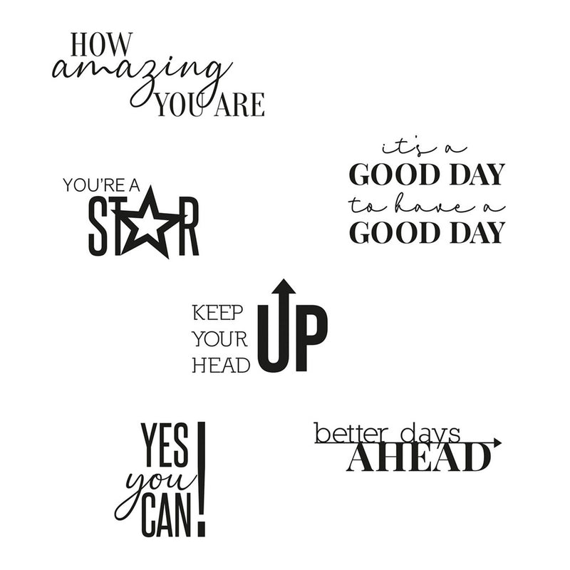 Load image into Gallery viewer, Sizzix • clear stamps set positive signs
