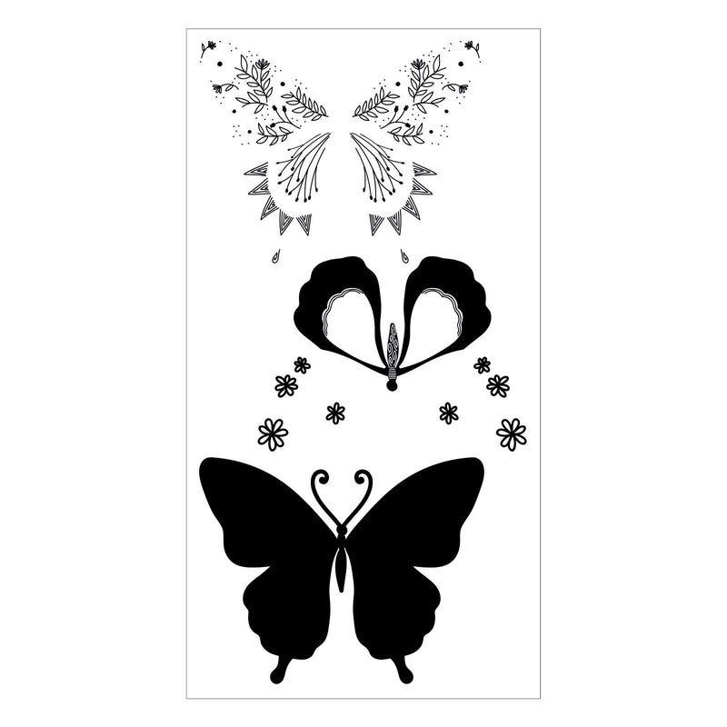 Load image into Gallery viewer, Sizzix • layered clear stamps decorated butterfly 3stuks
