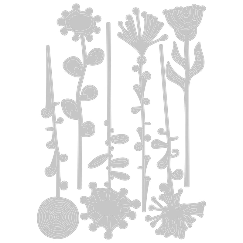 Load image into Gallery viewer, Sizzix • tim holtz thinlits die set artsy stems 6pcs
