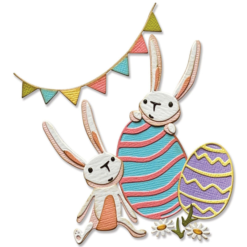 Load image into Gallery viewer, Sizzix • tim holtz thinlits die set bunny games 15pcs
