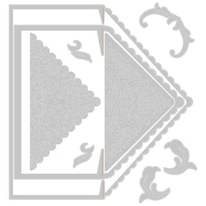 Sizzix • thinlits die set lace envelope liners 9pieces