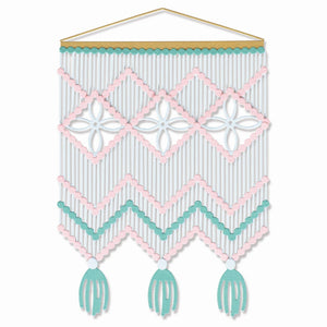 Sizzix • thinlits die set macramé card front 9pieces