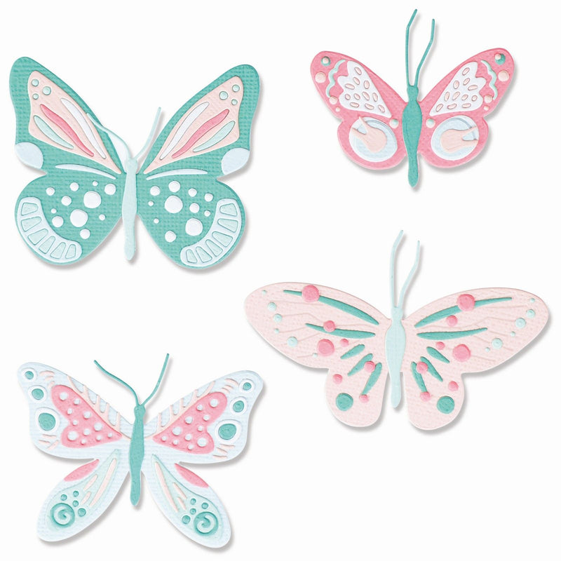 Load image into Gallery viewer, Sizzix • thinlits die set patterned butterflies 29pieces
