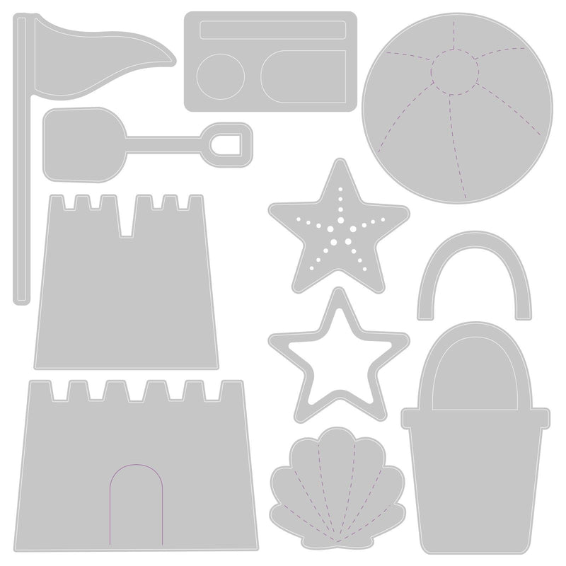 Load image into Gallery viewer, Sizzix • thinlits die set summer shapes 11pieces
