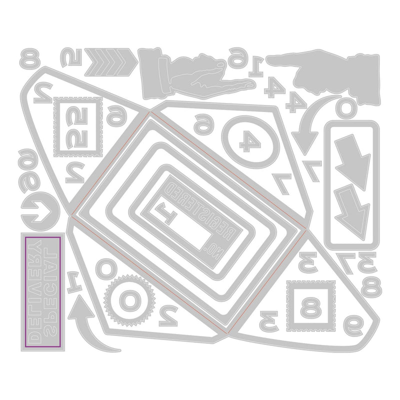 Load image into Gallery viewer, Sizzix • tim holtz thinlits die set postale 48pcs

