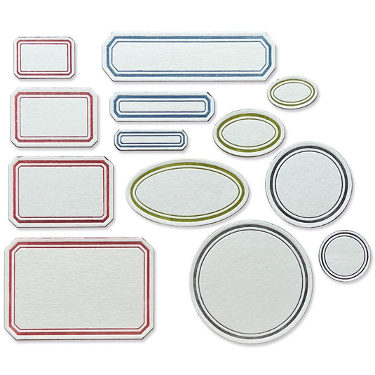 Sizzix • tim holtz thinlits die set vintage labels 13pcs