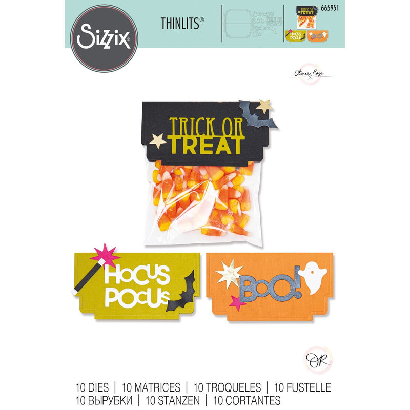 Load image into Gallery viewer, Sizzix • thinlits die set halloween toppers
