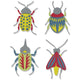 Sizzix • thinlits die set patterned bugs