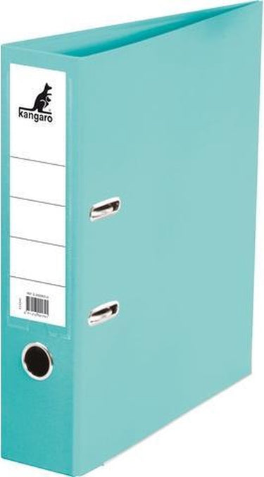 Kangaro ordner - a4 - 2-rings - turquoise - 75mm
