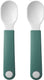 Mepal mio oefenlepel - set van 2 - goede grip - kinderservies - deep turquoise