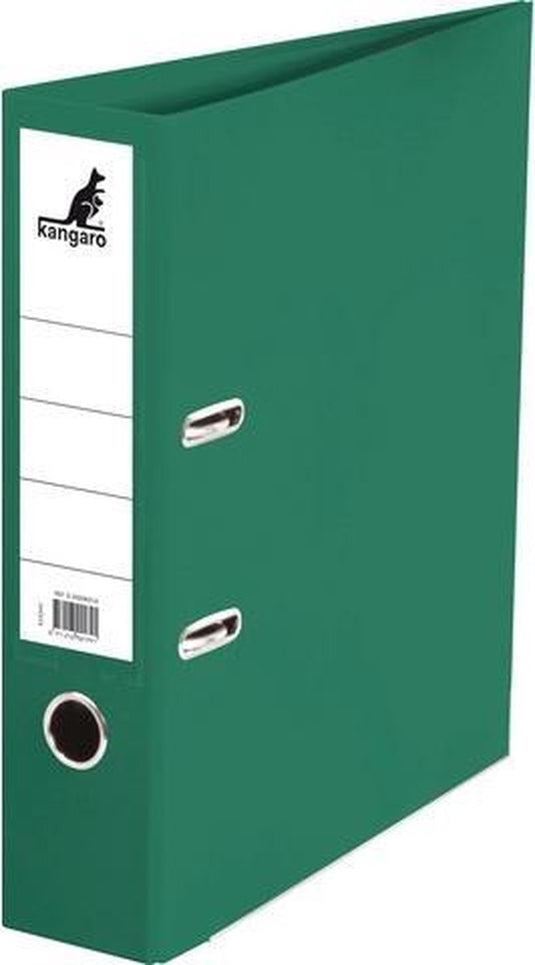 Kangaro ordner - a4 - 2-rings - groen - rugbreedte 75mm