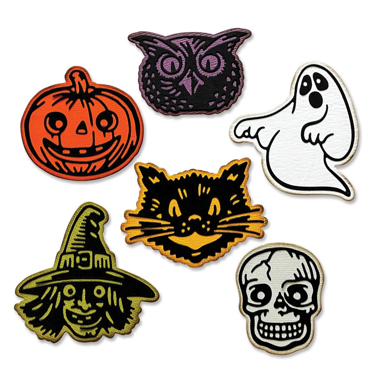 Load image into Gallery viewer, Sizzix • tim holtz thinlits die set retro halloween

