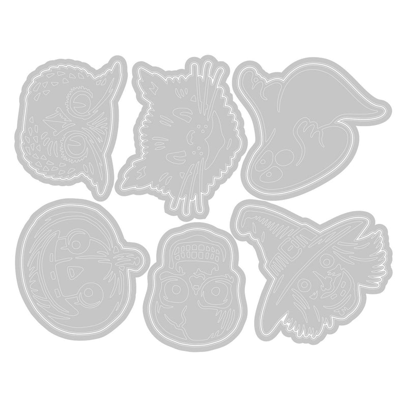 Load image into Gallery viewer, Sizzix • tim holtz thinlits die set retro halloween

