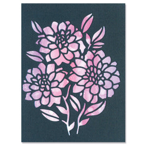 Sizzix • thinlits die set negative florals