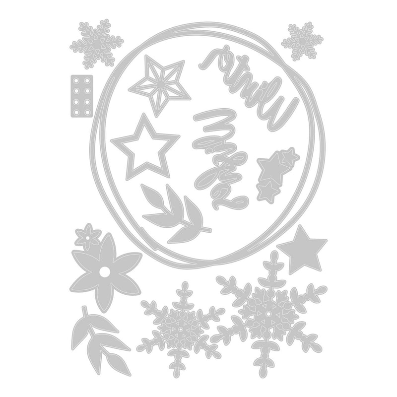 Load image into Gallery viewer, Sizzix • thinlits die set winter wreath
