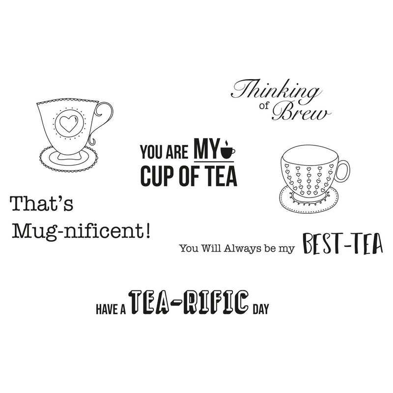 Load image into Gallery viewer, Sizzix • clear stamp set tea-rific

