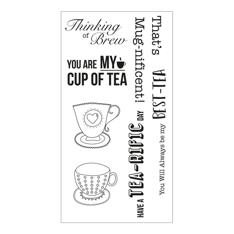 Load image into Gallery viewer, Sizzix • clear stamp set tea-rific
