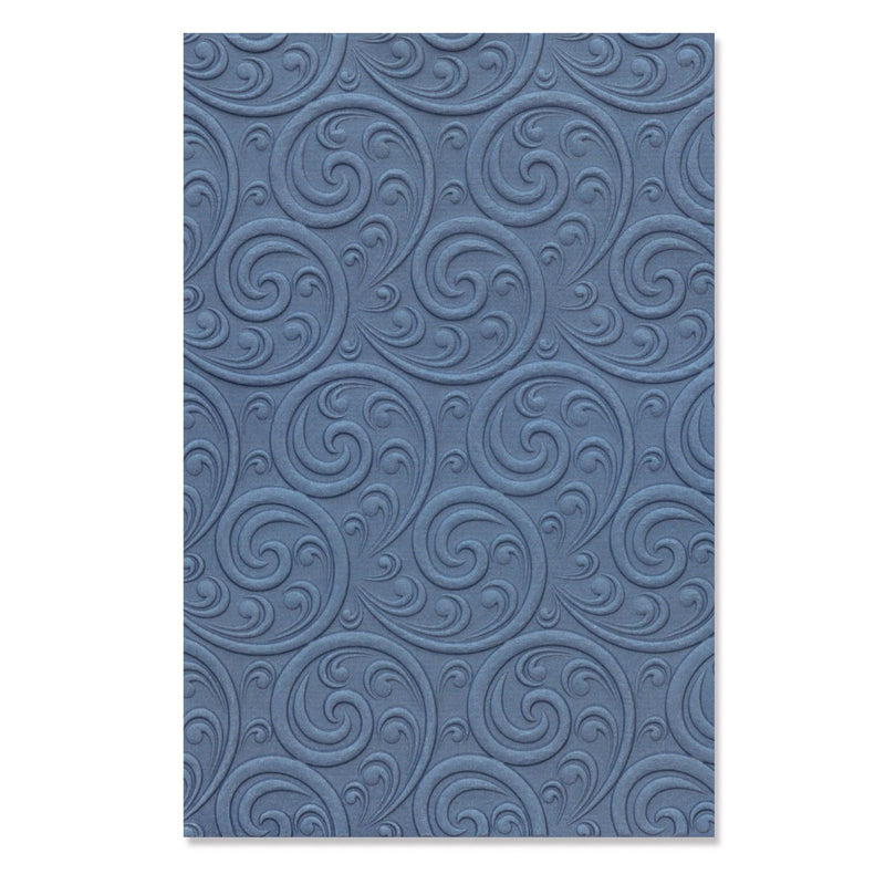 Load image into Gallery viewer, Sizzix • 3-d textured impressions embossing folder ornamental spiral
