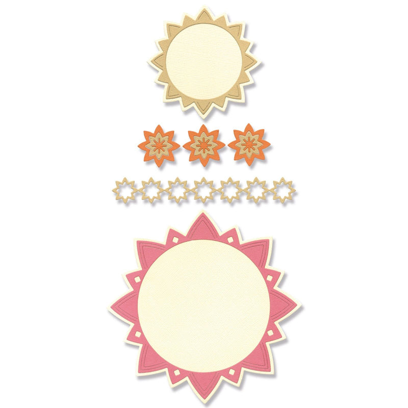 Load image into Gallery viewer, Sizzix • thinlits die set geo frames borders 10stuks
