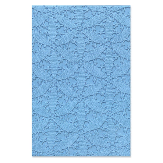 Sizzix • 3-d textured impressions embossing folder tablecloth