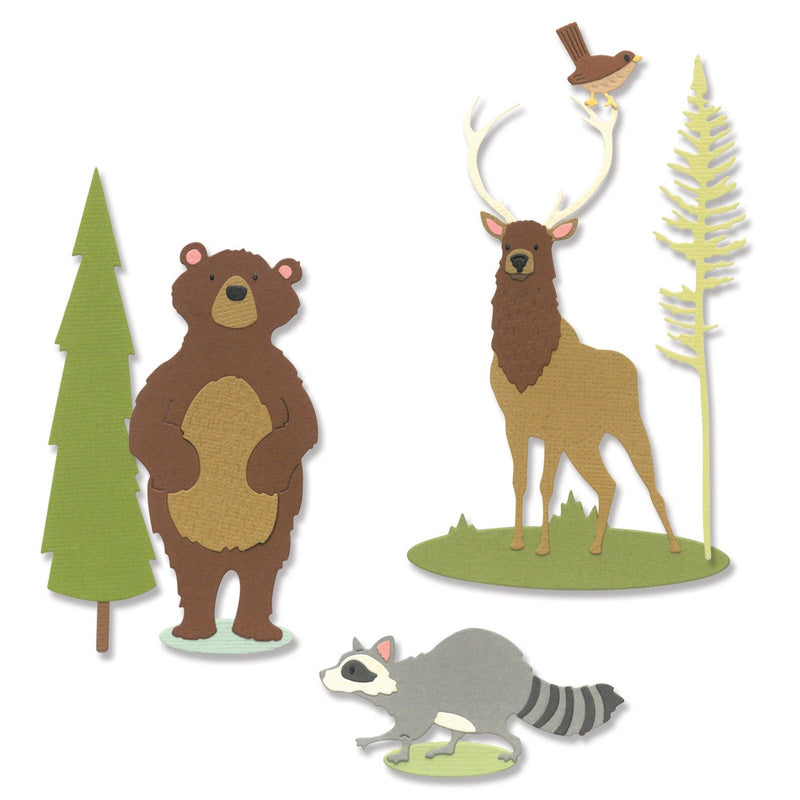 Load image into Gallery viewer, Sizzix • thinlits die set forest animals #2
