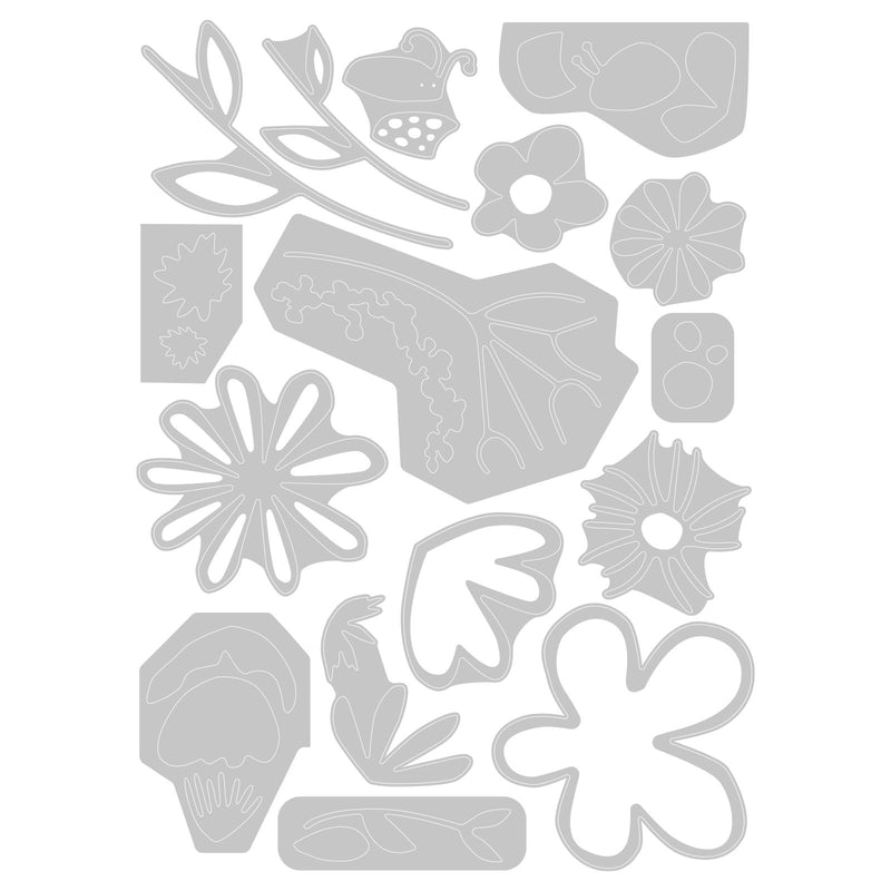 Load image into Gallery viewer, Sizzix • thinlits die set fabulous bold florals 16pcs
