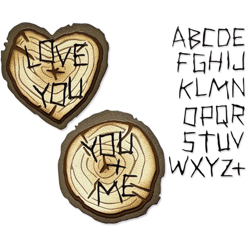 Load image into Gallery viewer, Sizzix • tim holtz thinlits die set wood slice 33pcs
