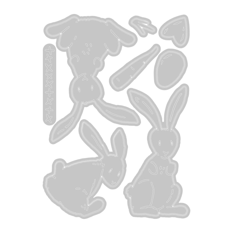 Load image into Gallery viewer, Sizzix • tim holtz thinlits die set bunny stitch 15pcs
