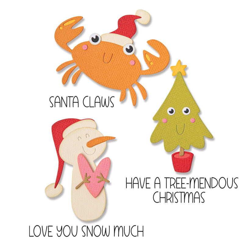 Load image into Gallery viewer, Sizzix • thinlits die set with stamps christmas characters
