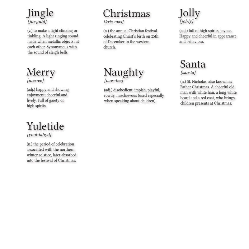Load image into Gallery viewer, Sizzix • clear stamps festive dictionary definitions
