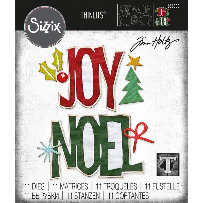 Load image into Gallery viewer, Sizzix • tim holtz thinlits die set big tidings
