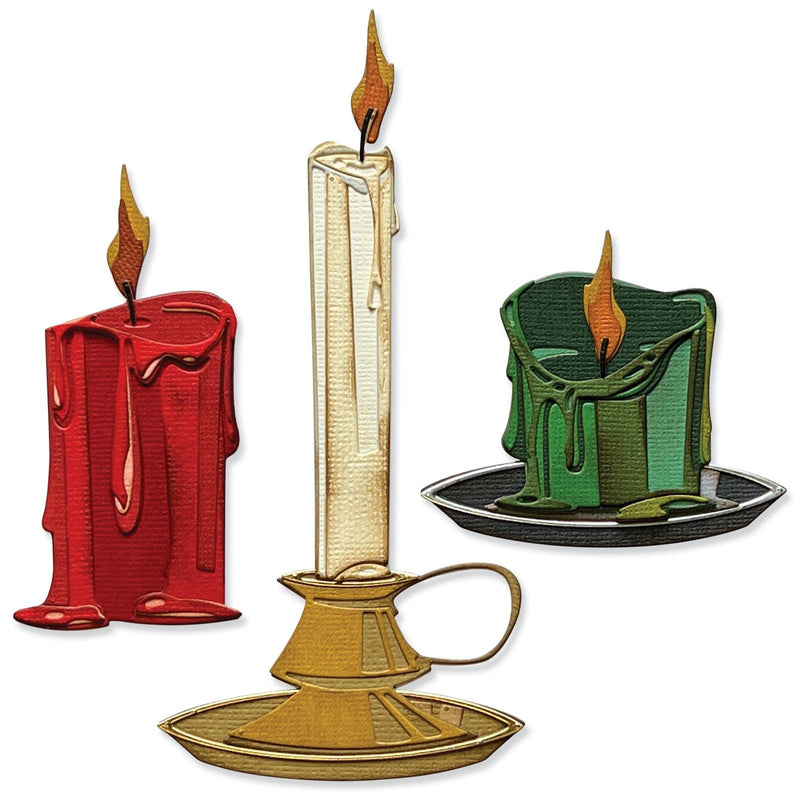 Load image into Gallery viewer, Sizzix • tim holtz thinlits die set candleshop colorize
