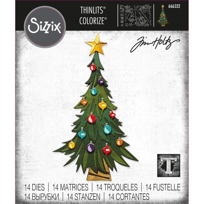 Load image into Gallery viewer, Sizzix • tim holtz thinlits die set trim a tree colorize
