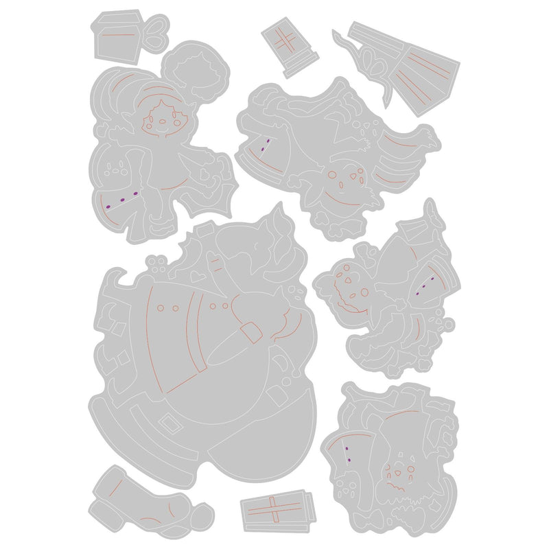 Load image into Gallery viewer, Sizzix • thinlits die set santa elves
