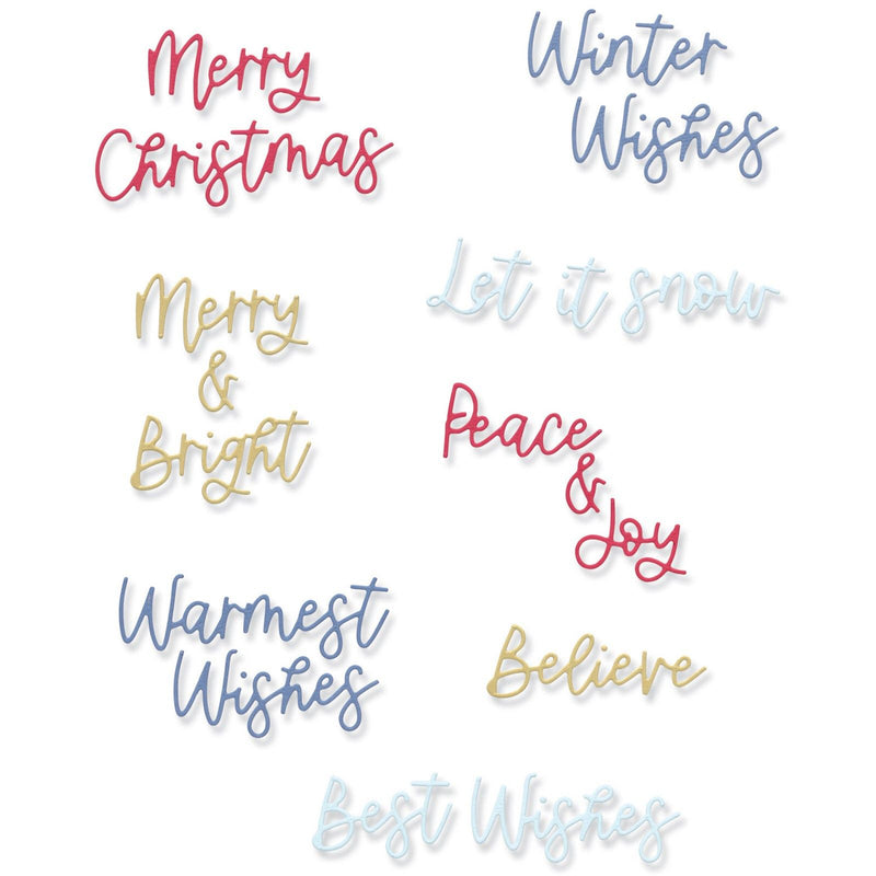 Load image into Gallery viewer, Sizzix • thinlits die set variety sentiments #2
