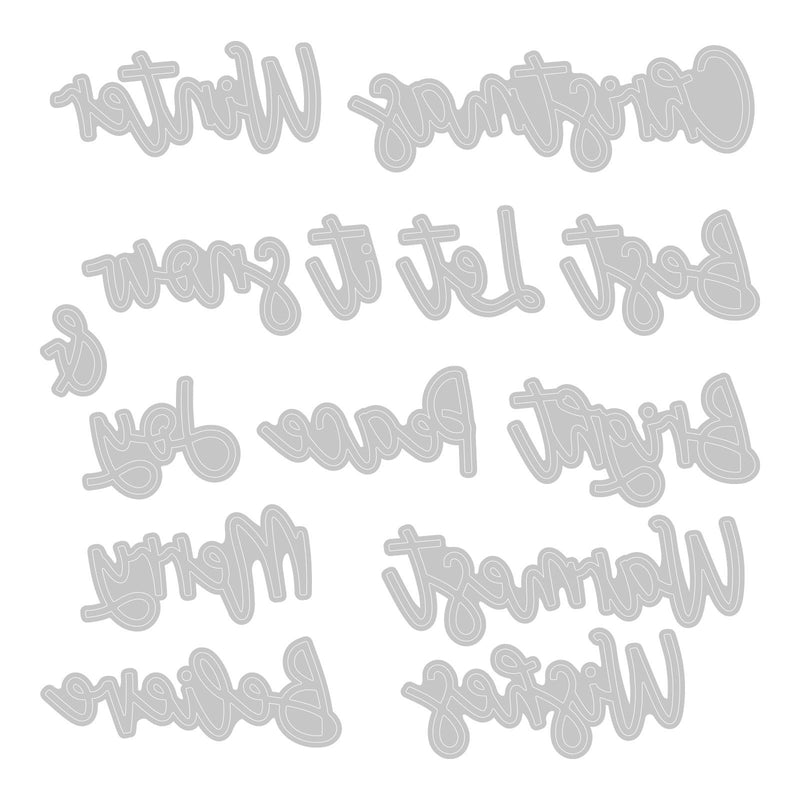 Load image into Gallery viewer, Sizzix • thinlits die set variety sentiments #2
