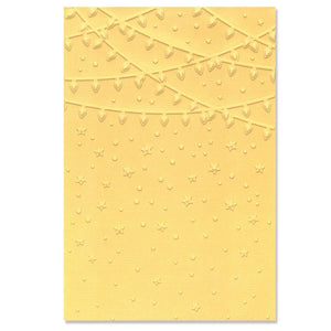 Sizzix • multi-level textured impressions embossing folder stars and lights