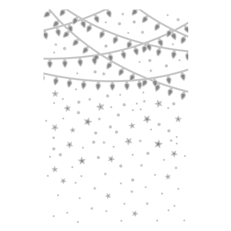 Load image into Gallery viewer, Sizzix • multi-level textured impressions embossing folder stars and lights
