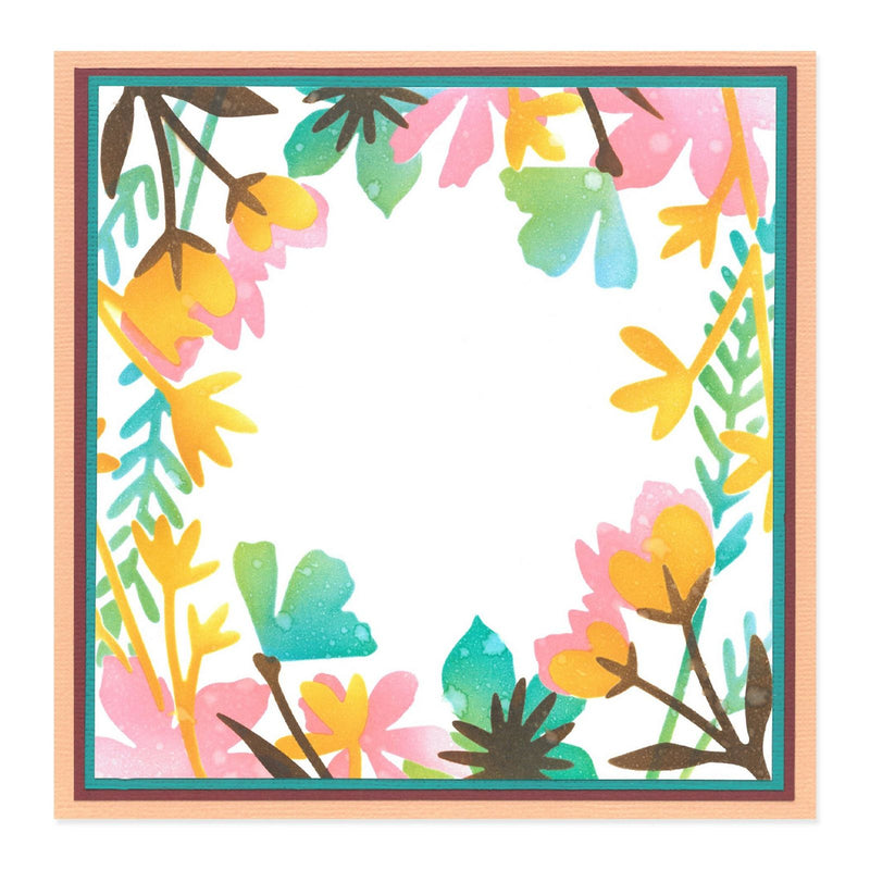 Load image into Gallery viewer, Sizzix • layered stencils botanical border 4pcs
