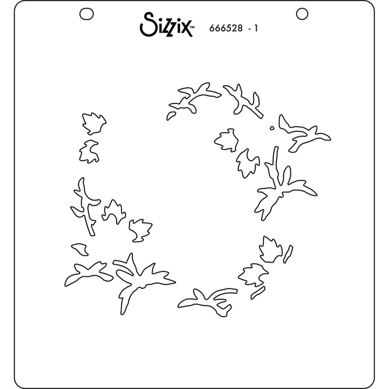 Load image into Gallery viewer, Sizzix • layered stencils strawberry wreath 4pcs
