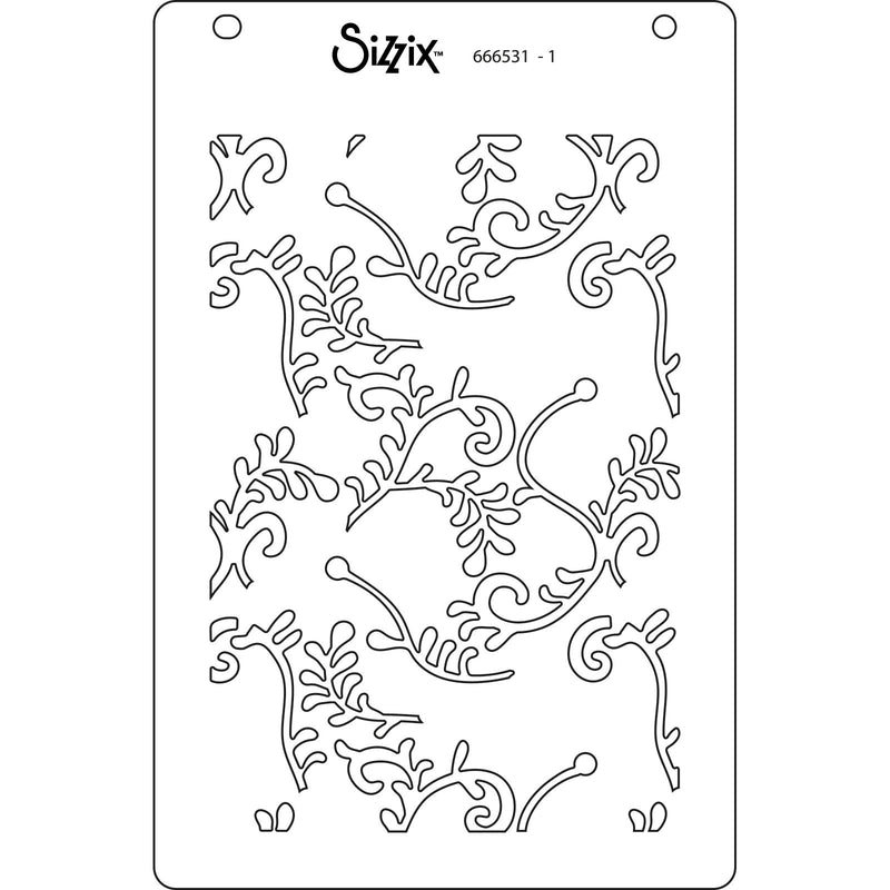 Load image into Gallery viewer, Sizzix • layered stencils a6 lacey 4pcs
