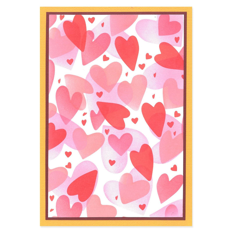 Load image into Gallery viewer, Sizzix • layered stencils a6 mark making hearts 4pcs
